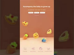 व्यक्तिगत शिशु सिलिकॉन फल दांत सैंडविच बीपीए मुक्त