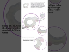 थोक सिलिकॉन भेड़ दांत भेड़ बीपीए मुक्त दांत खिलौने और आकार है 9.3 * 7 सेमी और वजन है 25 ग्राम