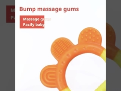 आरामदायक चबाने योग्य सिलिकॉन बेबी Teether बेबी बोतल BPA मुक्त